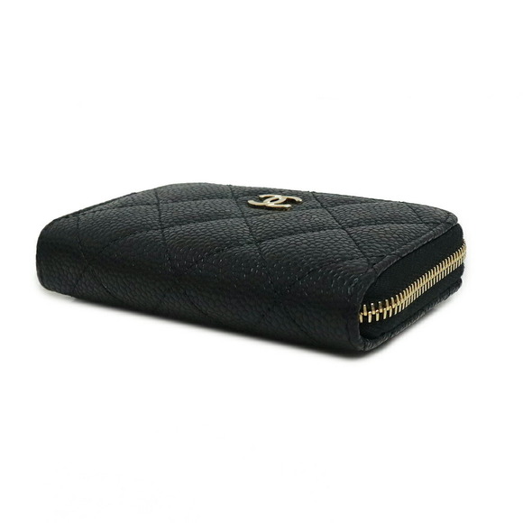 Chanel Matelasse Case Wallet Caviar Skin Leather Black - Picture 6 of 8